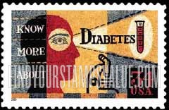 FindYourStampsValue: DIABETES AWARENESS, Self-Adhesive stamp