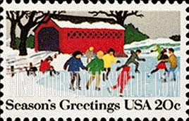 FindYourStampsValue: CHRISTMAS - Ice skating