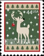 FindYourStampsValue: CHRISTMAS - Reindeer, Self-Adhesive Booklet stamp