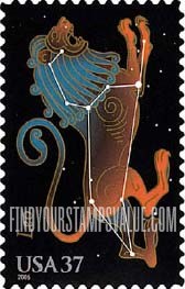 FindYourStampsValue: CONSTELLATIONS - Leo, Self-Adhesive stamp