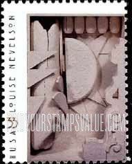 FindYourStampsValue: LOUISE NEVELSON, SCULPTOR - Dawn's Wedding Chapel I