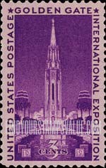 FindYourStampsValue: GOLDEN GATE INTERNATIONAL EXPOSITION - Tower of the Sun