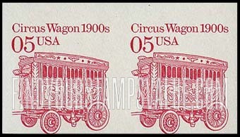 FindYourStampsValue: CIRCUS WAGON 1900s - Transportation Coil