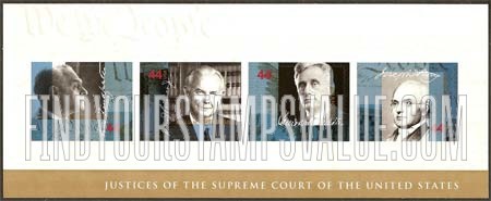 FindYourStampsValue: SUPREME COURT JUSTICES, Self-Adhesive stamps