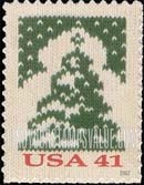 FindYourStampsValue: CHRISTMAS KNITS - Christmas Tree, Self-Adhesive Stamp