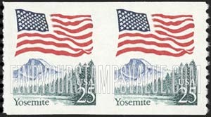 FindYourStampsValue: FLAG OVER YOSEMITE, Coil Stamps