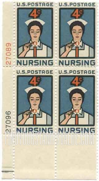 FindYourStampsValue: NURSING - Student Nurse lighting Candle
