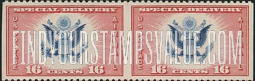 FindYourStampsValue: Air Post Special Delivery: Great Seal of United States