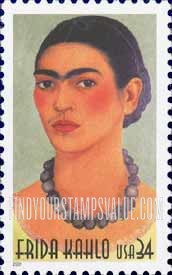 FindYourStampsValue: FRIDA KAHLO - Self-portrait