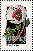 FindYourStampsValue: WILDFLOWERS - Desert Five Spot