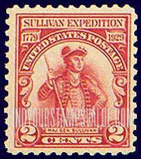 FindYourStampsValue: SULLIVAN EXPEDITION - Major General John Sullivan