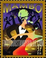 FindYourStampsValue: LET'S DANCE - Mambo, Self-Adhesive stamp