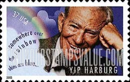 FindYourStampsValue: EDGAR Y. "YIP" HARBURG - Lyricist, Self-Adhesive stamp