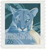 FindYourStampsValue: AMERICAN WILDLIFE - Florida Panther, Self-Adhesive Coil Stamp