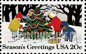 FindYourStampsValue: CHRISTMAS - Decorating Christmas tree