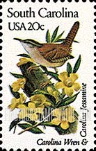 FindYourStampsValue: SOUTH CAROLINA - State Birds and Flowers