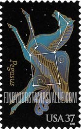 FindYourStampsValue: CONSTELLATIONS - Pegasus, Self-Adhesive stamp