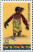 FindYourStampsValue: AMERICAN INDIAN DANCES - Raven