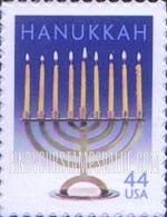 FindYourStampsValue: HANUKKAH - Menorah, Self-Adhesive stamp