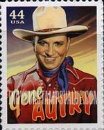 FindYourStampsValue: COWBOYS OF THE SILVER SCREEN - Gene Autry, Self-Adhesive stamp