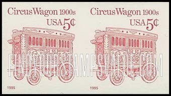 FindYourStampsValue: CIRCUS WAGON 1900s - Transportation Coil