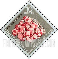 FindYourStampsValue: MINERAL HERITAGE - Rhodochrosite
