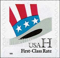 FindYourStampsValue: UNCLE SAM'S HAT, Self-Adhesive Coil stamp