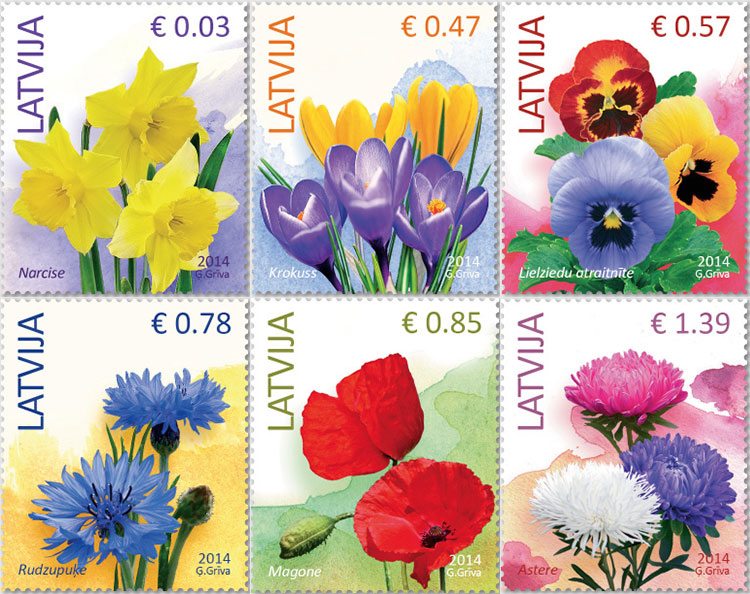 Latvijas Pasts released first stamps denominated in euros