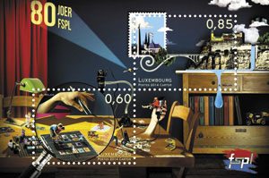 The FSPL turns 80 stamps from Luxembourg