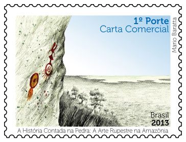 History Set in Stone: Rock Art in the Amazon – new stamp from Brazil