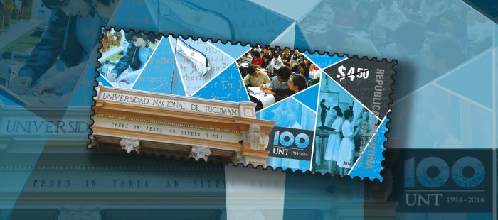 New Argentinean stamp issue: Centenary National University of Tucuman