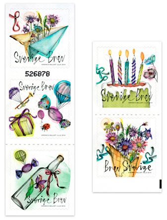 Celebration Time! with new Swedish stamps