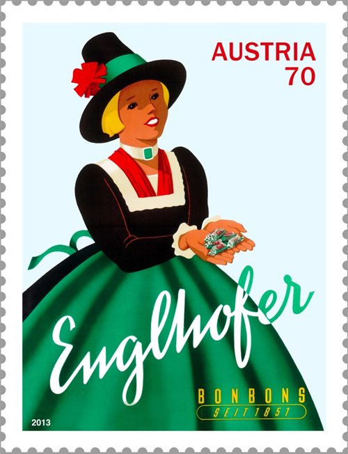 Classic Trademarks: Englhofer Bonbons stamp from Austria
