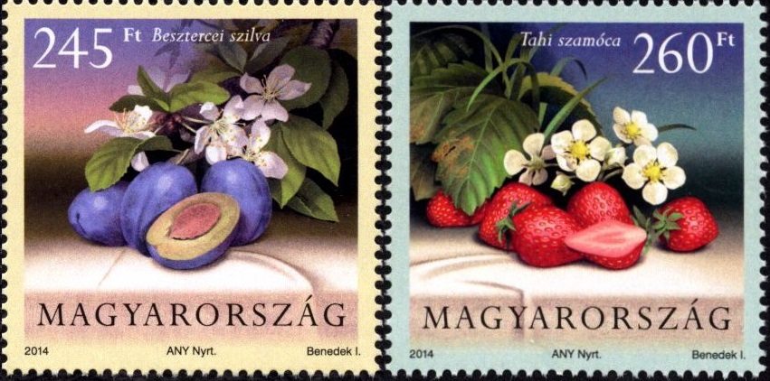 Fruits cultivated in Hungary appeared on new stamps