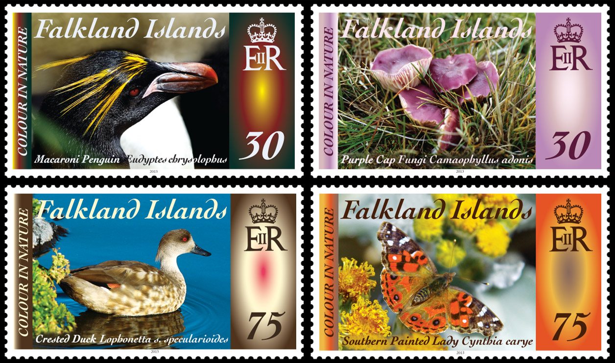 Falkland Islands: Colour In Nature – 4 new stamps 2013