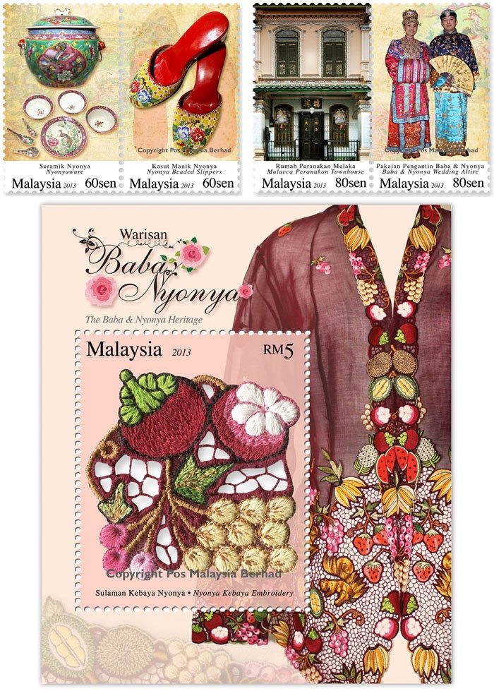 The Baba & Nyonya Heritage stamps from Malaysia