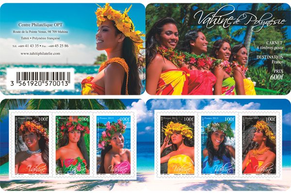 The Vahine of Polynesia depicted on stamps