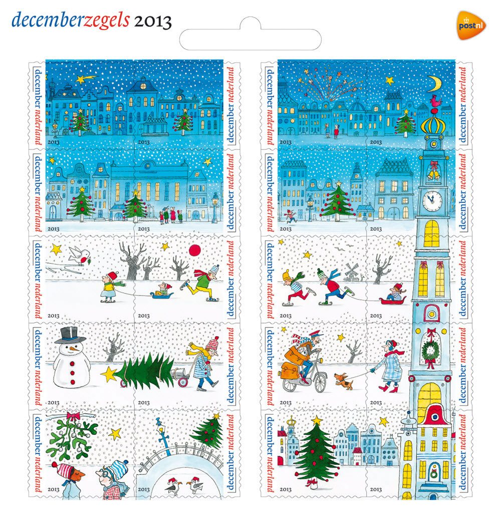 December Stamps 2013 from the Netherlands