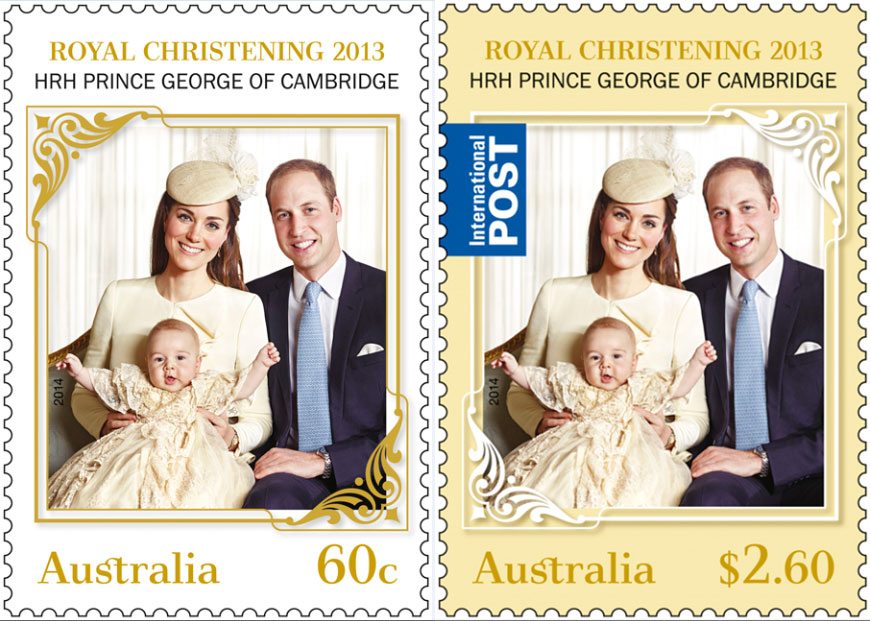 Royal Christening celebrated by Australia Post