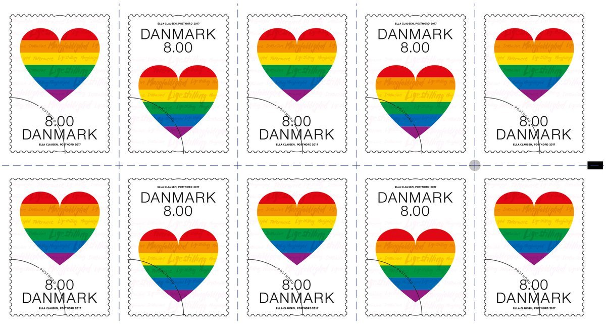 Diversity is taken as read at PostNord. Two colourful rainbow stamp introduced