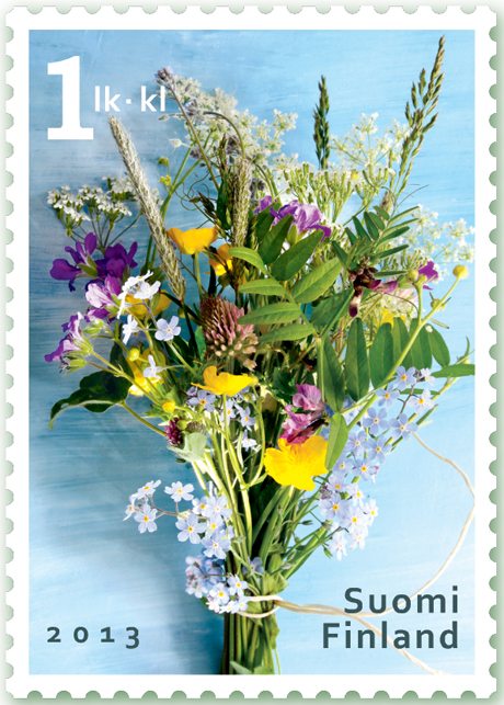 Summer Bouquet on a New Finnish Stamp