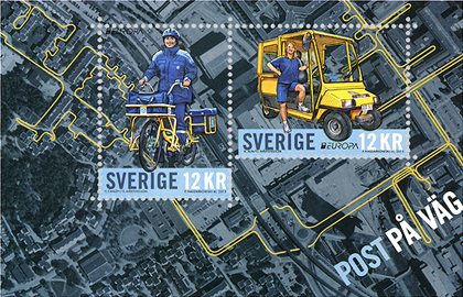 EUROPA 2013 – Mail en route stamps from Sweden