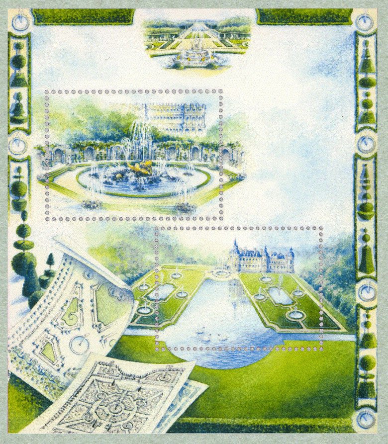 French Gardens – Andre Le Notre stamps from France