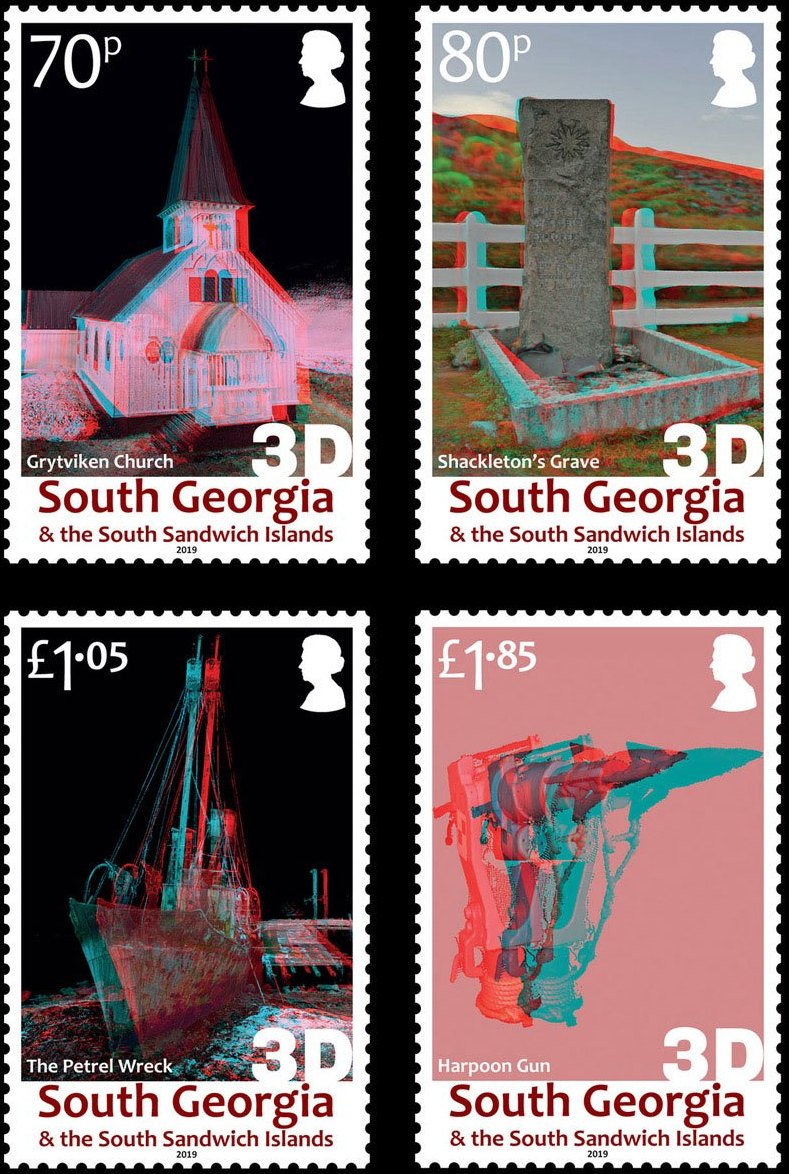 3D views of abandoned South whaling station on four new stamps World Stamp News
