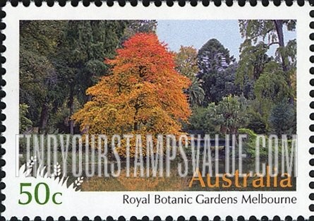 FindYourStampsValue: Botanical Gardens: Royal Botanic Gardens, Melbourne