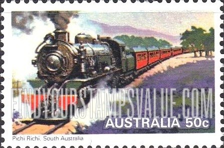 FindYourStampsValue: Australian steam locomotives: Pichi Richi