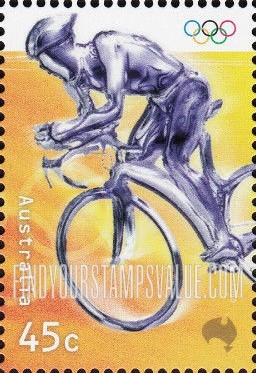 FindYourStampsValue: Olympic Sports: Triathlon cycling