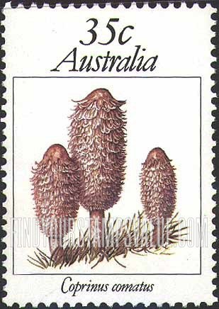 FindYourStampsValue: Fungi: Coprinus comatus