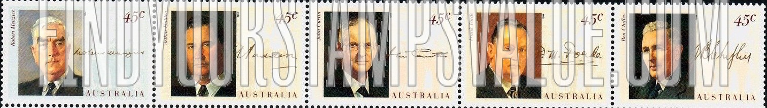 FindYourStampsValue: World War II Prime Ministers