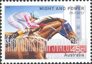 FindYourStampsValue: Race Horses: Might and Power
